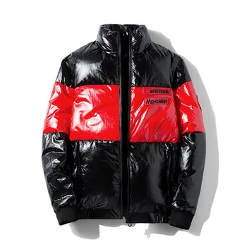

Men Down Jacket 2019 Winter Bright Face Down Jacket Male Chao Brand Men's Wear Coat Male