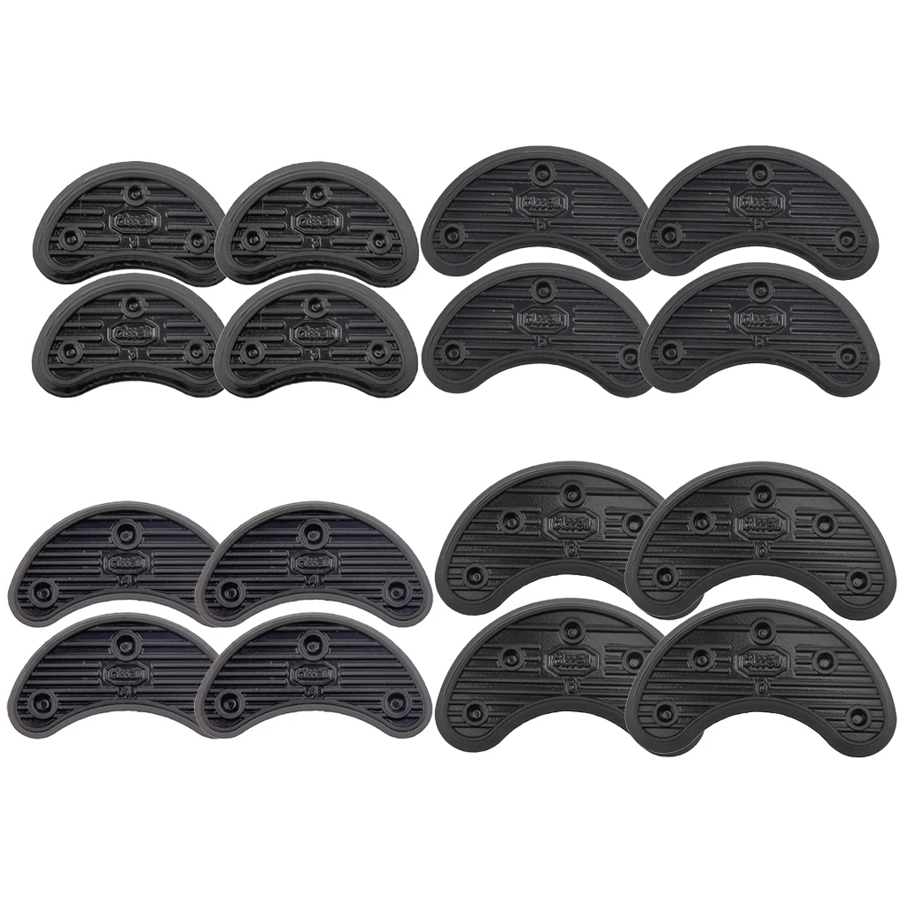 16Pcs 4 Size Anti-slip Rubber Protectors Shoe and Repair Shoe Sole Heel Tips Tap