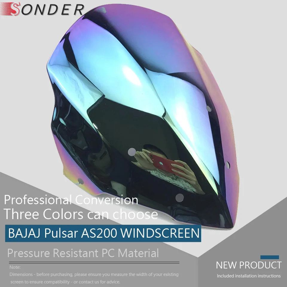 Дефлекторы для экрана BAJAJ Pulsar AS200 AS 200 200AS защитные аксессуары ветровой экран