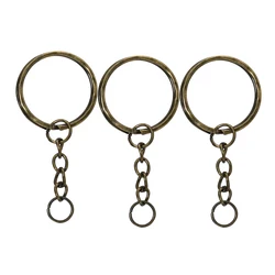 Premium Key Ring Set for DIY Jewelry and Keychain Accessories (20/50 Pieces) (Bronze 02)