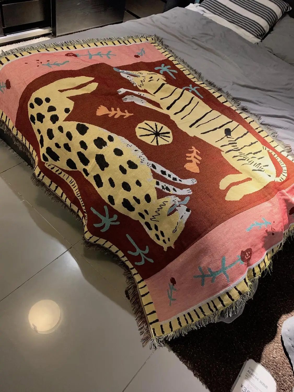 Najtaniej Dorywczo koce dywan dekoracja różowa pantera dywan Sofa wypoczynek dywan oryginalny pojedynczy gobelin Sofa Mat