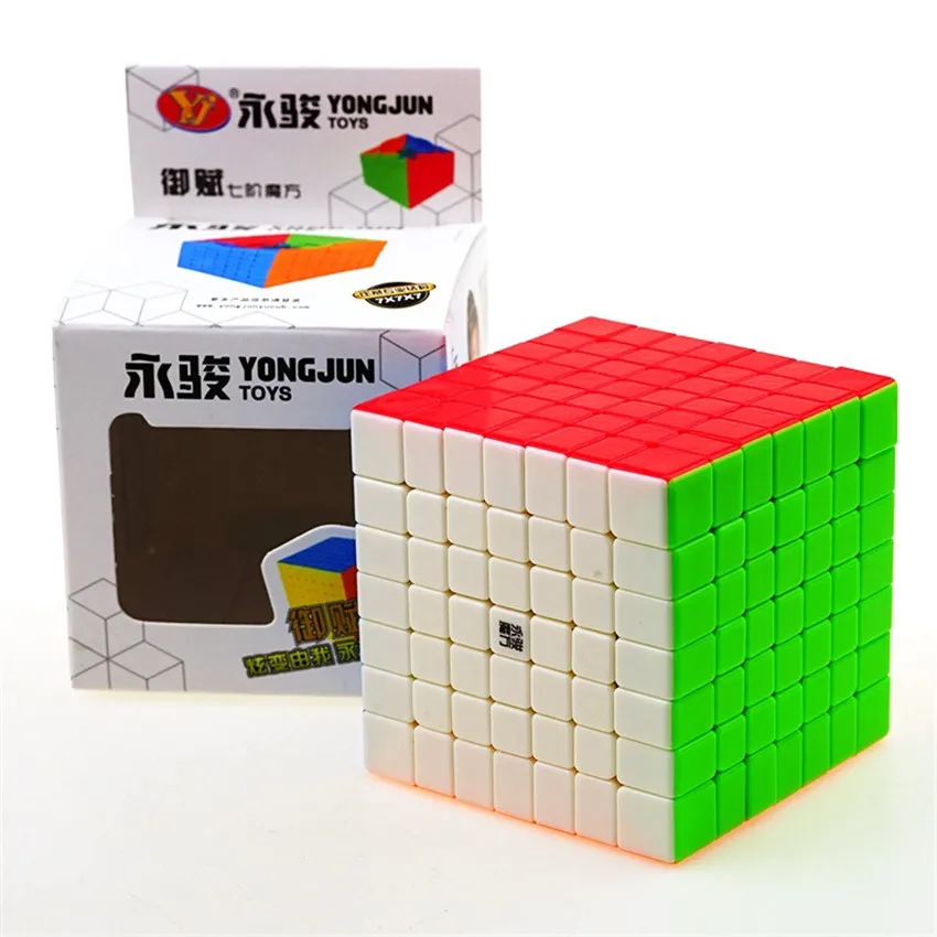 Yj GuanFu YuFu 7x7 V2M Магнитный магический куб головоломка 7x7x7 M Yongjun Stickerless