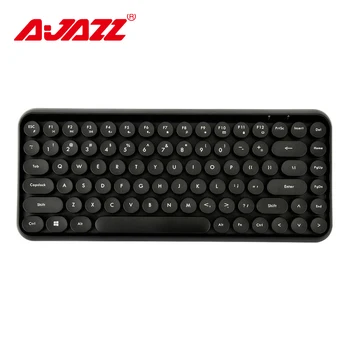 

Ajazz 308i Wireless Bluetooth Keyboard 84 Classic Round Keys Wireless Gaming Keyboard For Windows Mac Android iOS Multimedia Key