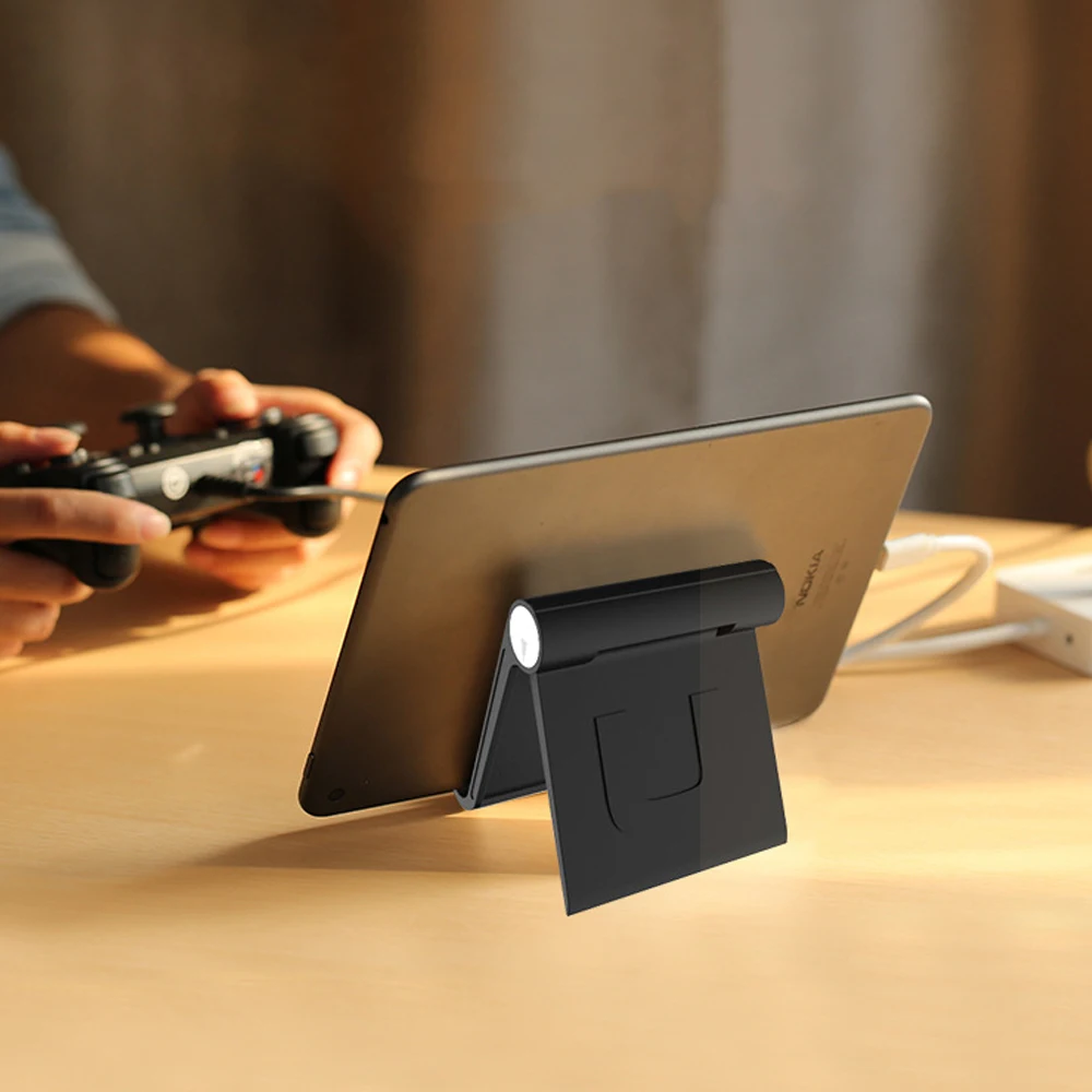 High Quality Tablet Holder Stand For iPad Kindle Foldable Adjustable Angle Desk Phone Holder Stand Mount for iPhone X Samsung S9