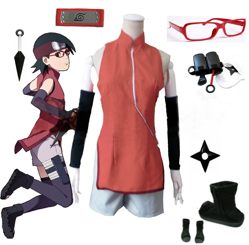 

Boruto Naruto Uchiha Sarada cosplay costume