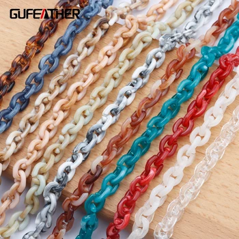 

GUFEATHER C108,jewelry accessories,diy chain,plastic material,hand made,charms,jewelry making,diy bracelet necklace,1m/lot