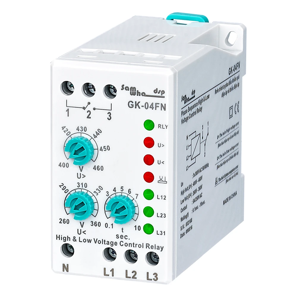 Phase Failure Protector Phase Failure Protector High Flame Retardant Shell Phase Sequence Protection 220VAC 50HZ Phase Failure Protector Phase Failure Protector High Flame Retardant Shell Phase Sequence Protection 220VAC 50HZ