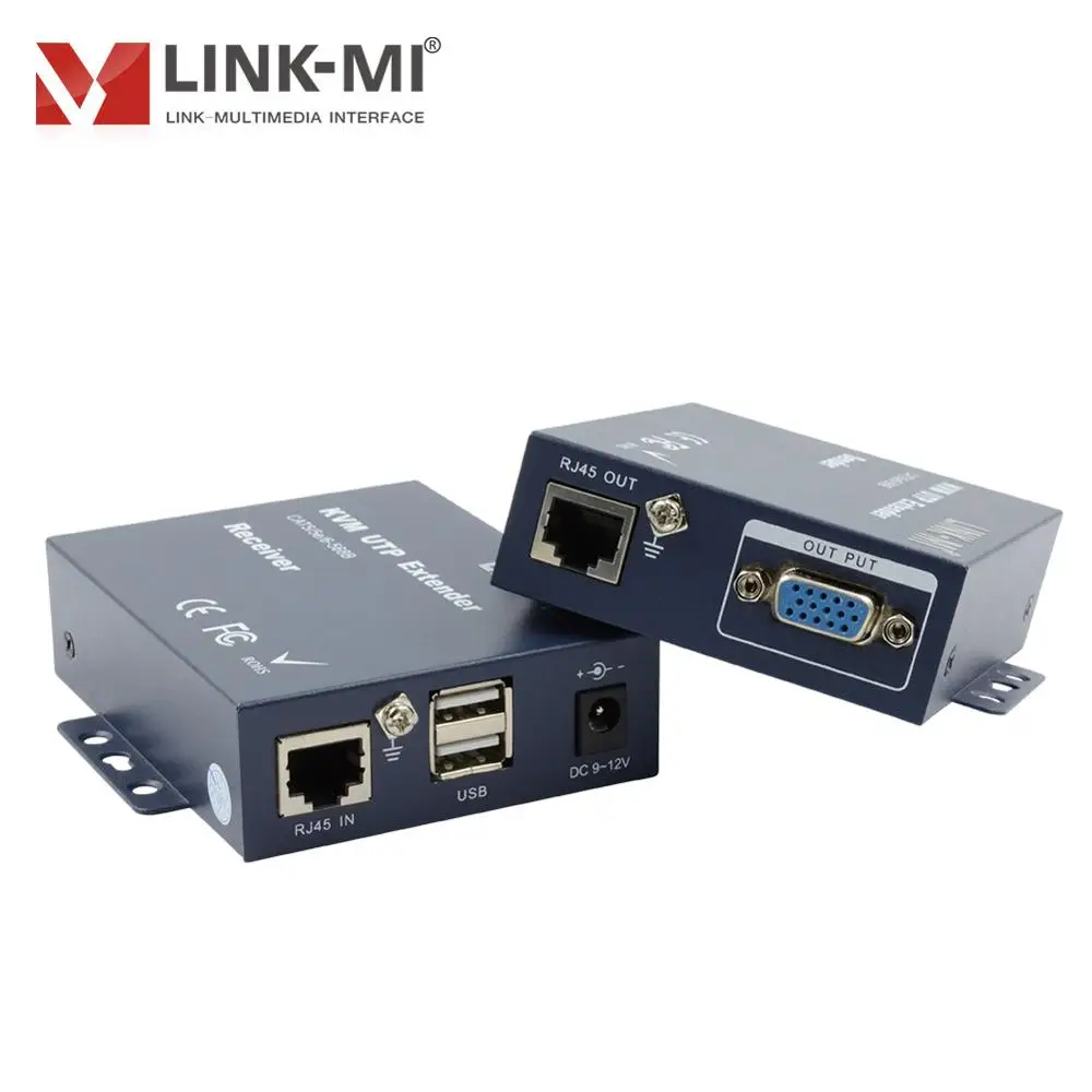 LINK MI K103TRU 300 м VGA USB KVM удлинитель по одной Cat5e/6 utp кабель для клавиатуры мыши и