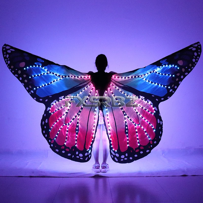 Costume de Papillon Lumineux LED pour Femme, Ailes de brevdu