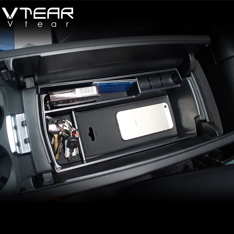 Vtear ящик для хранения в подлокотнике автомобиля peugeot пежо 3008 3008GT 5008 2017 2018 2019 2020