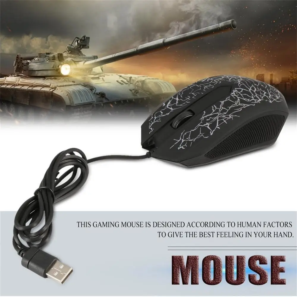 3200 dpi светодиодный оптический 3 кнопки 3D USB Проводная игровая мышь Pro Gamer компьютерные мыши для ПК Регулируемая, USB, Проводная игровая мышь