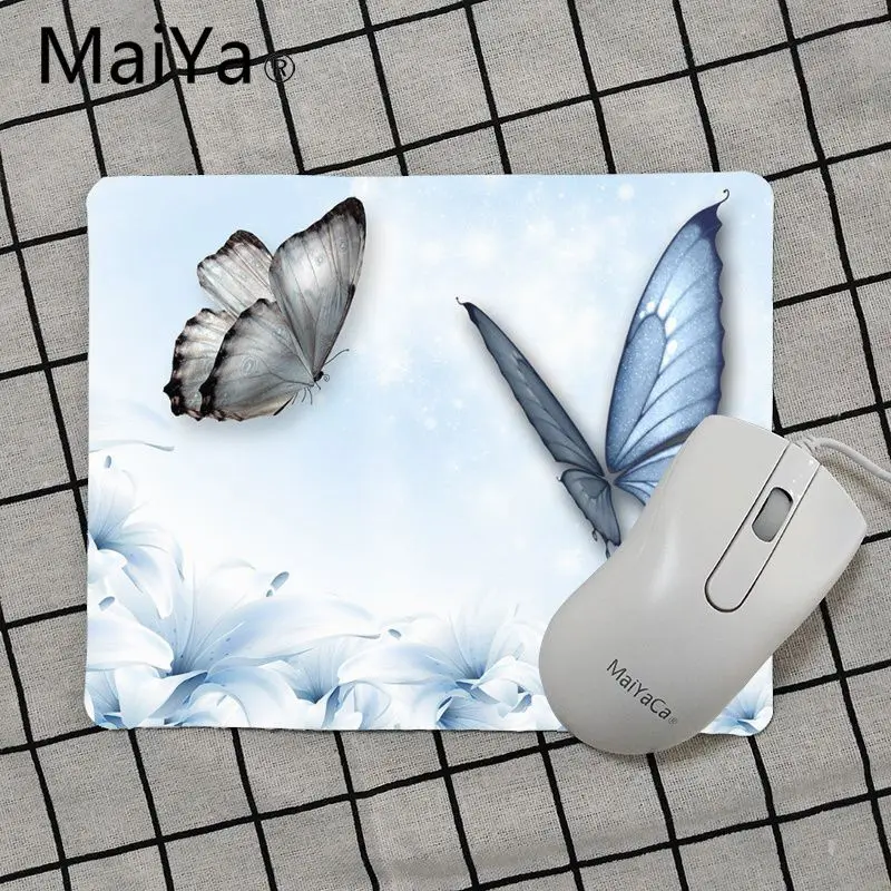 Maiya Высокое качество цветок бабочка уникальная настольная панель коврик для игровой мыши Лидер продаж подставка под руку мышь