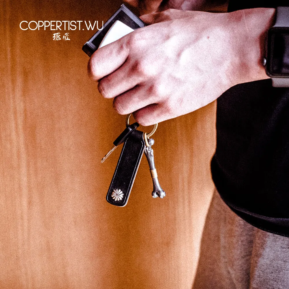 Автомобильный брелок COPPERTIST.WU из натуральной кожи ручной работы винтажный хиппи