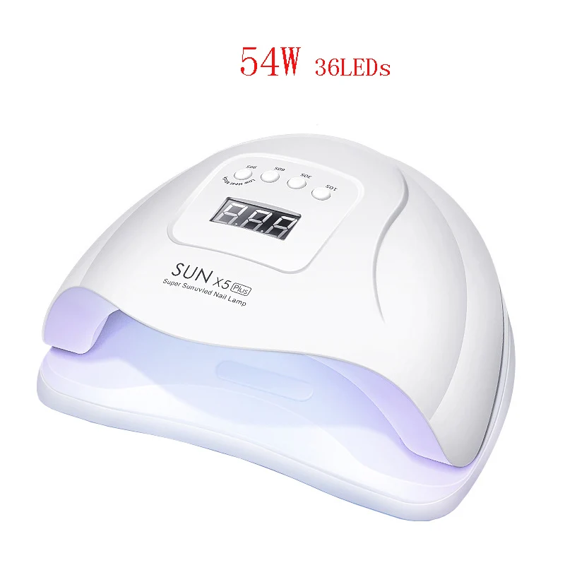

54W UV LED Nail Lamp Electric Nail Dryer 36 LEDs Lamp Fast Drying All Nail Gel Polish Motion Sensor Manicure Nail Salon Machine