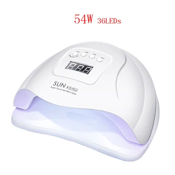 

54W UV LED Nail Lamp Electric Nail Dryer 36 LEDs Lamp Fast Drying All Nail Gel Polish Motion Sensor Manicure Nail Salon Machine