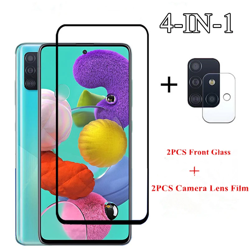 2PCS Glass For Samsung Galaxy M21 M31 M11 A51 A41 A31 A21 A11 A01 A71 A50  A30 Tempered Glass Screen Protector Camera Len Film|Phone Screen  Protectors| - AliExpress