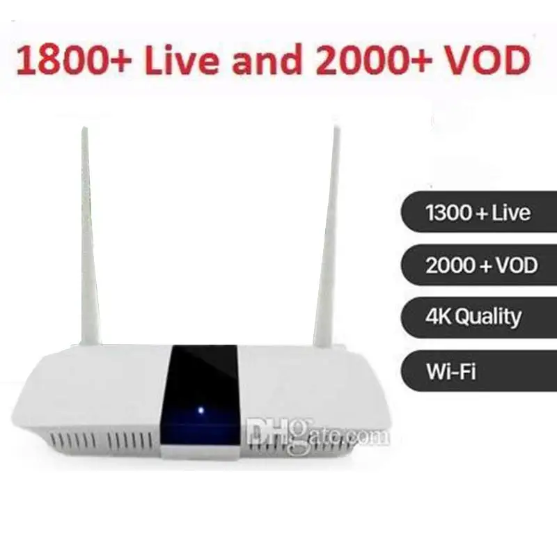 IP tv Box Q1604 с NOKE tv H265 IP tv LIVE tv+ VOD Android устройства 12 месяцев 1800+ LIve 2000+ VOD французский арабский IP tv Box - Цвет: US Plug  (with code)