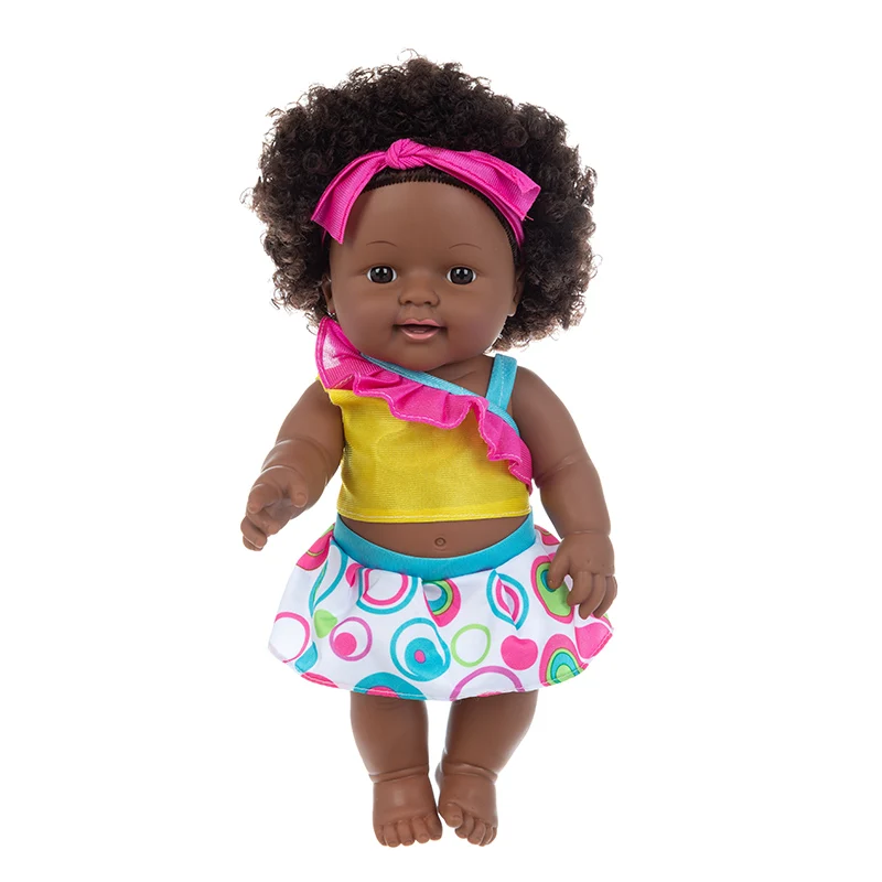 

30CM African Doll Christmas Best Gift For Baby Girls Black Toy Mini Cute Explosive hairstyle Doll Children Girls