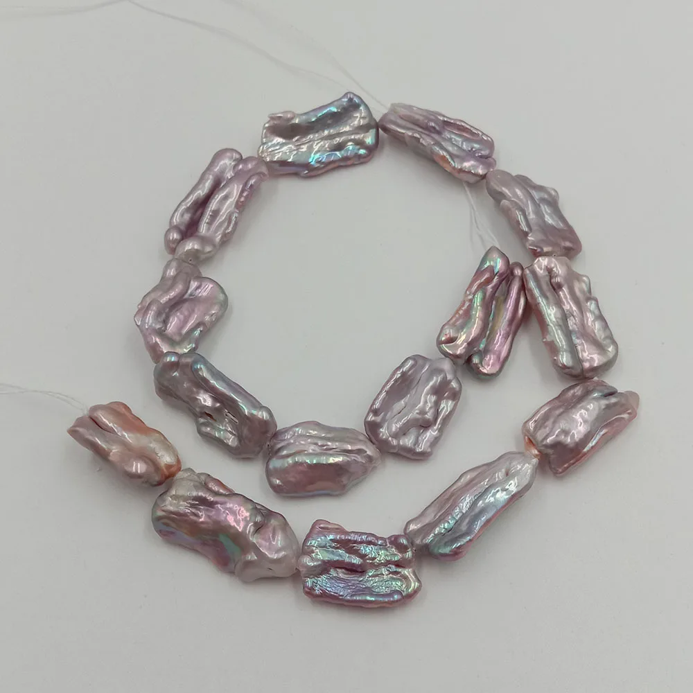 purple pearl Жемчуг Бусины, жемчуг Кеши, жемчуг бива бусины, натуральный пресноводный жемчуг с большой формой Бива-около 13-18 мм ширина - Цвет: purple pearl