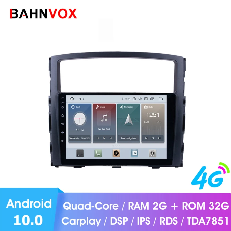 9&quot android 10.0 RAM 2G car gps dvd player for Mitsubishi Pajero 2006 2011car radio multimedia navigation stereo headunit | Автомобили
