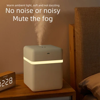 

650ml Capacity Air Humidifier Dual Spray Rechargeable Wireless Ultrasonic Aroma Diffuser Color Light Fogger For Home Office