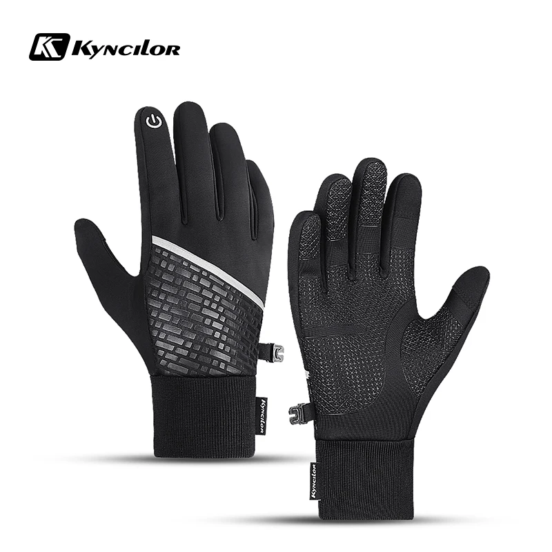 Winter Men's Gloves Warm Touchscreen Full Finger Cycling Gloves Waterproof Winterproo Sport Bike Skiing Motorcycle Riding Mitten qepae full finger motorcycle winter gloves screen touch guantes moto racing skiing climbing cycling riding sport gloves