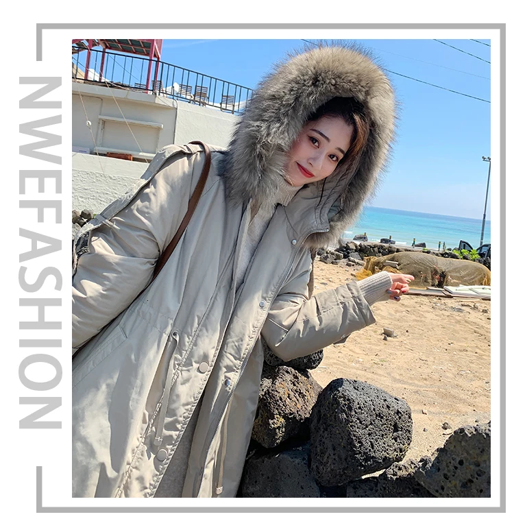 Winter Jacket Women Coat Female Overknee Keep Warm Cotton-padded Clothes Loose Coat Manteau Femme Hiver Bayan Mont Warm Parka