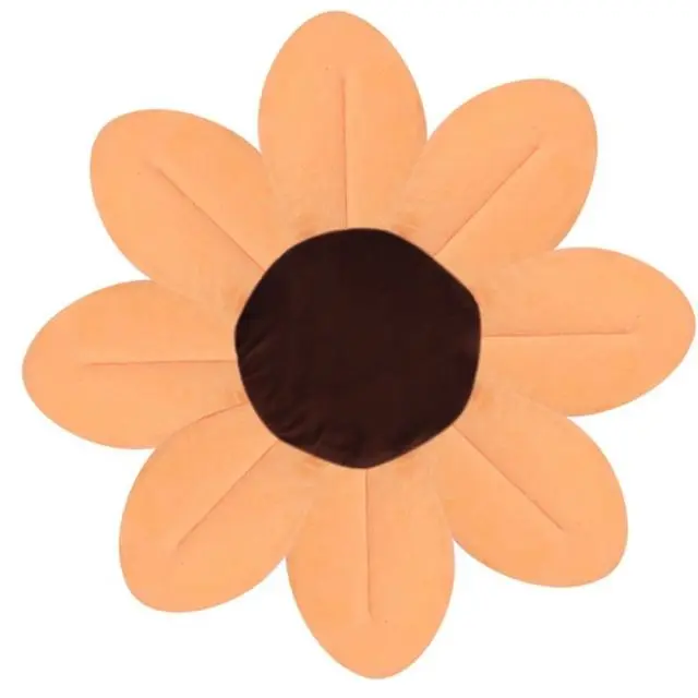 Baby Bathtub Foldable Bath Blooming Flower Tub for Baby Anti-slip Blooming Sink Bath For Baby Play Toddler Bath Sunflower Cushio - Цвет: orange
