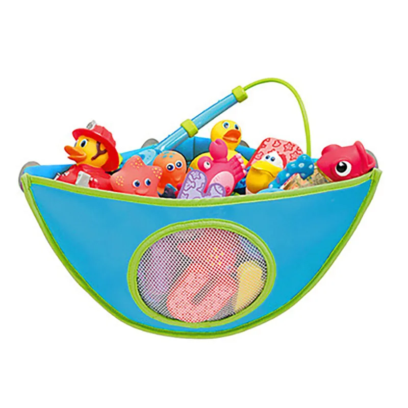 New Cute Animal Bath Toys Kids Baby Tidy Storage Suction Bathroom Bathtub Doll Hanging Bag Basket Mesh Storage Bag Water Toys 5