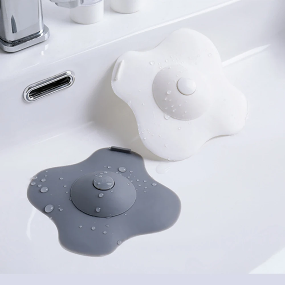 2019-Bathroom-Drain-Water-Plug-Stopper-Rubber-Circle-Silicone-Sink-Strainer-Filter-Stopper-Floor-Drain-Hair