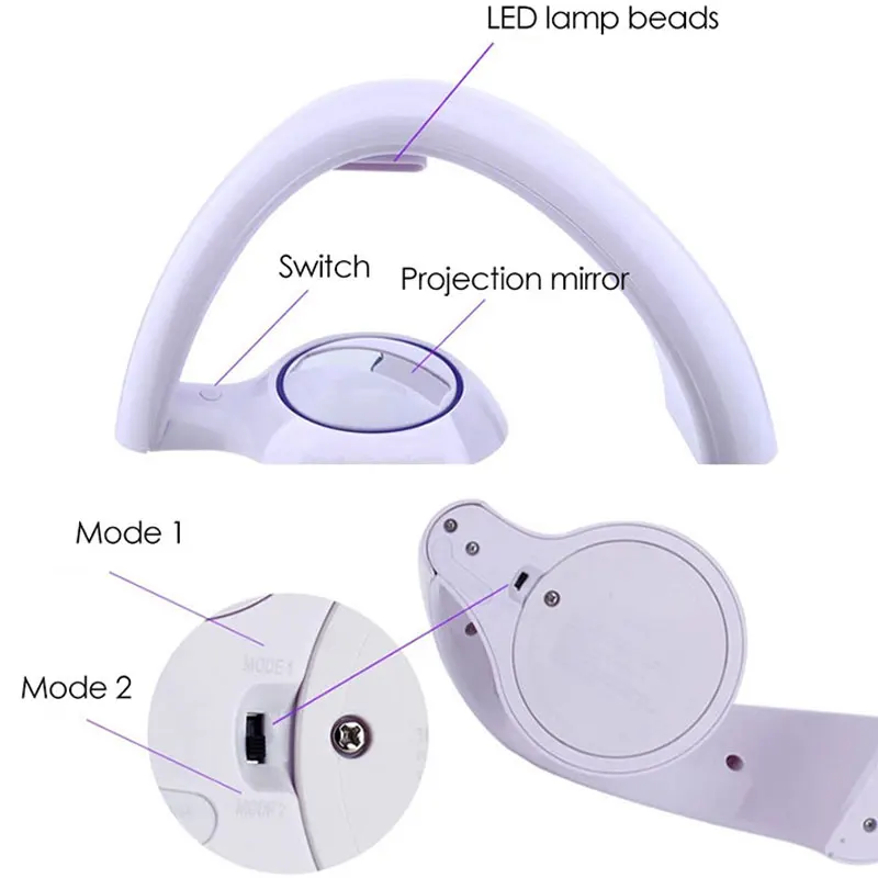 Красочный Радужный Ночной светильник светодиодный Романтический небесно-Радужный проектор лампа креативный портативный светильник для спальни домашний Декор Рождественский подарок