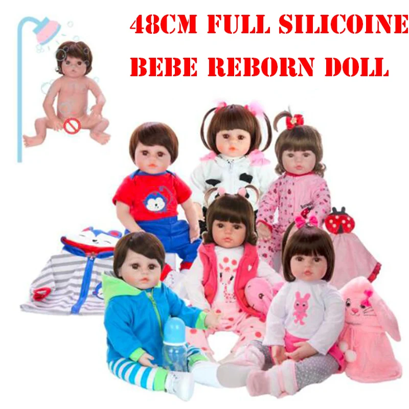 DollMai Bebe Reborn Menina Menino полностью силиконовая виниловая Кукла-младенец подарок на