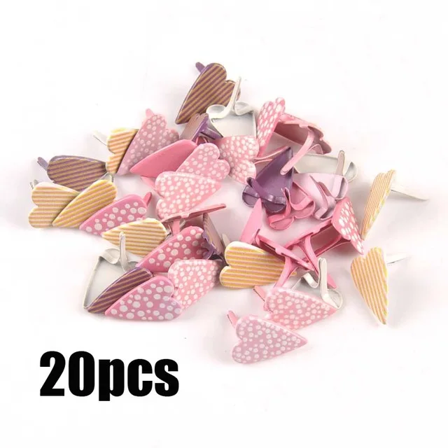 Mixed Round Scrapbooking Embellishment Fastener Brads Metal Crafts For Diy handmade shoes Decoration 