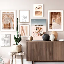 Lines Woman Outline Desert Morocco Door Wall Art Canvas Painting Nordic Posters And Prints Wall Pictures For Living Room Decor Lines Woman Outline Desert Morocco Door Wall Art Canvas Painting Nordic Posters And Prints Wall Pictures For Living Room Decor