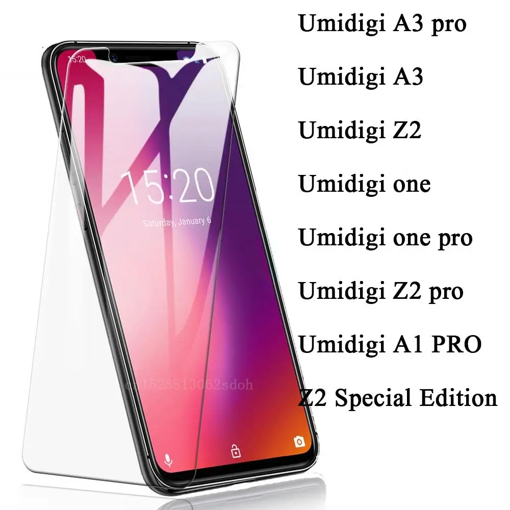 

For Umidigi A3 pro Z2 A1 one pro Tempered Glass 9H 2.5D Premium Screen Protector Film For Umidigi Z2 Special Edition