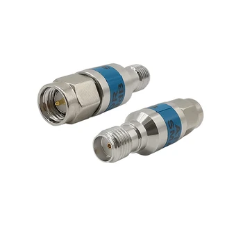 

1-20DBi 2W DC-6GHz RF Coaxial Fixed Attenuators SMA Male to SMA Female Connectors 50ohm Stainless Steel Power Reducer Blocker
