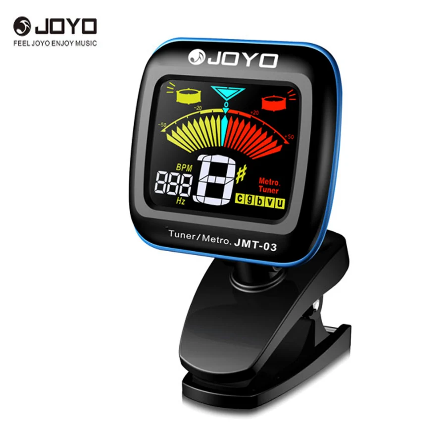 

JOYO JMT-03 Portable Guitar Tuner Metronome Digital Tuner Clip Mic for Chromatic Guitar Bass Ukulele Violin