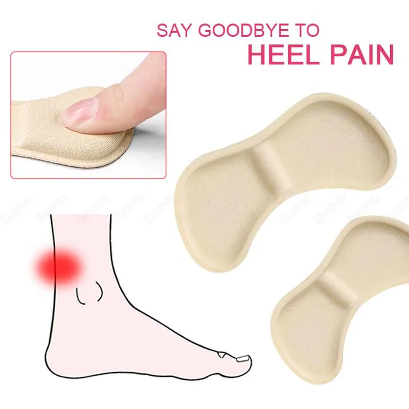 5 Pairs Sponge Heel Pads Adhesive Patch for Pain Relief High Heels Shoes Sticker Foot Care Liner Grips Insole Cushion Insert Pad shoe insoles,heel protector pads