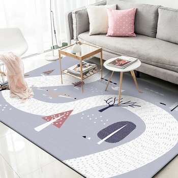 

Nordic Style Cartoon Kids Carpets For Living Room Bedroom Home Decor Area Rugs Children Play Crawling Floor Mat Anti-Slip Carpet