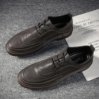 

2020 Ventilation top new style popular men's leather shoes fashion shoes