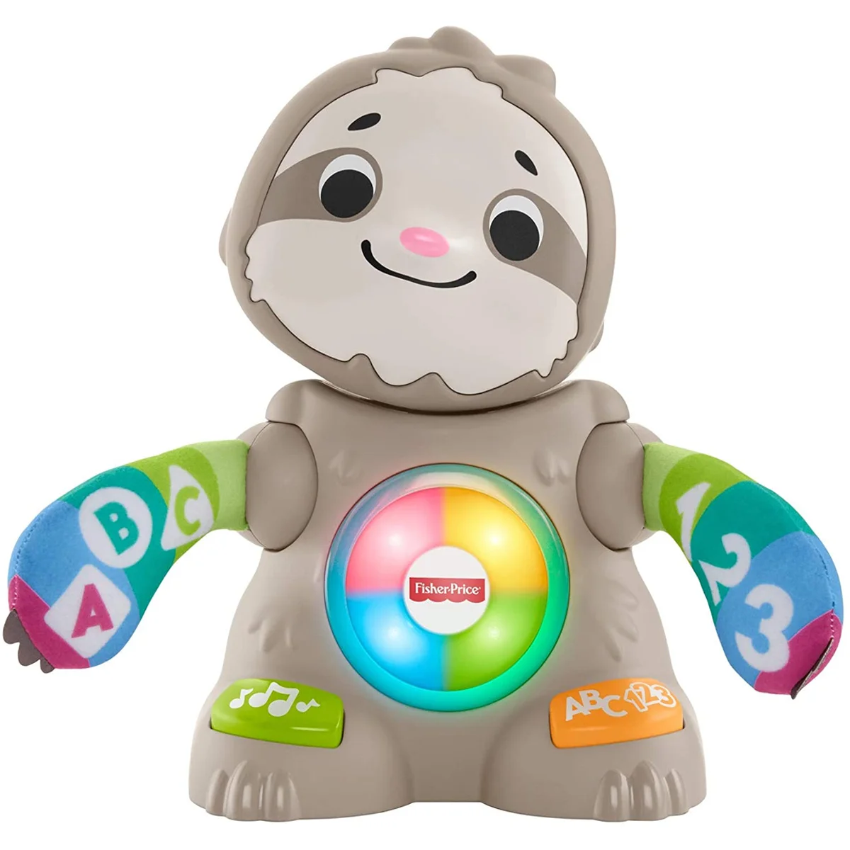 Fisher Price Smooth Moves Sloth Interactive Educational Toy with Music Lights and Motion for Baby Ag