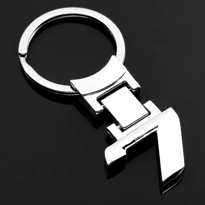 10 шт., автомобильный брелок из цинкового сплава, кольцо для X 1, 3, 5, 6, 7, 8, 4, металлический брелок на талию, подвеска, брелок, аксессуары - Название цвета: For 7
