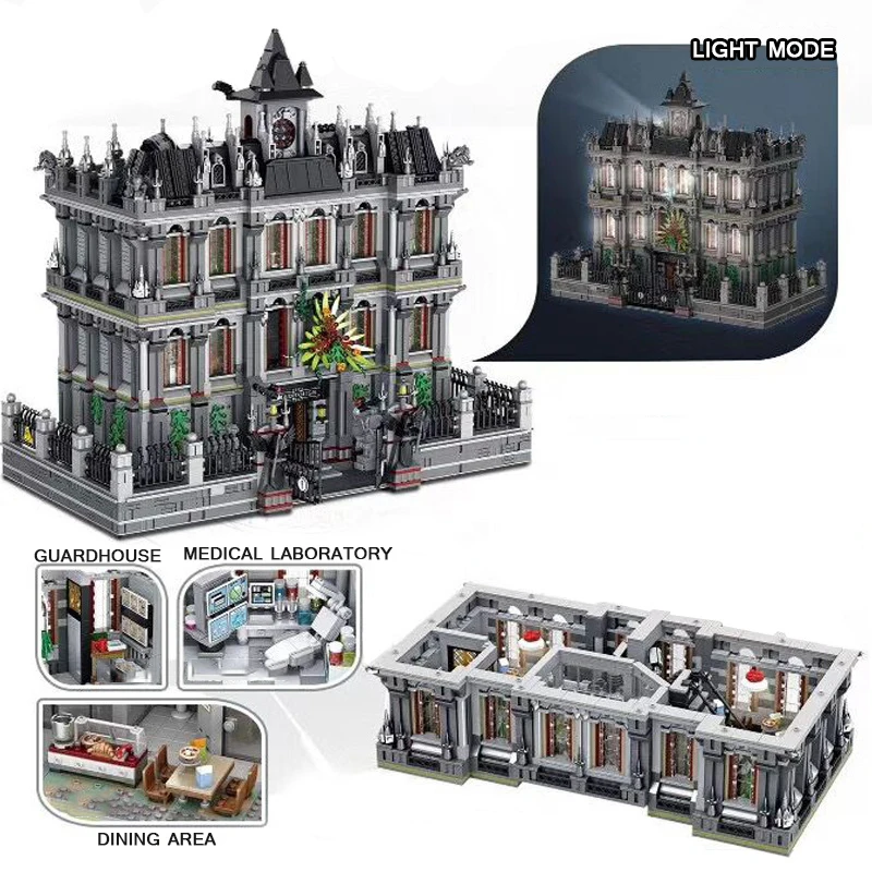 MODULAR BUILDING PANLOSBRICK 613002 Lunatic Hospital with 7527 Pieces