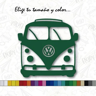 Sticker VW CALIFORNIA T1 car VOLKSWAGEN sticker vinyl Green Jungle