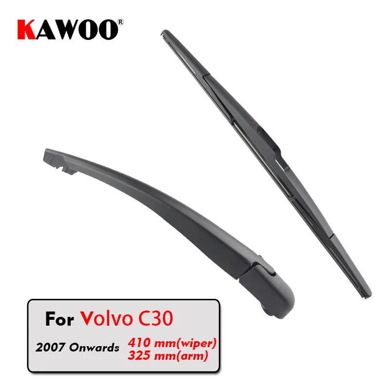 KAWOO Car Rear Wiper Blade Blades Back Window Wipers Arm For VOLVO C30 Hatchback (2007 Onwards) 410mm Auto Windscreen Blade|window wiper arm|wiper armrear wiper - AliExpress