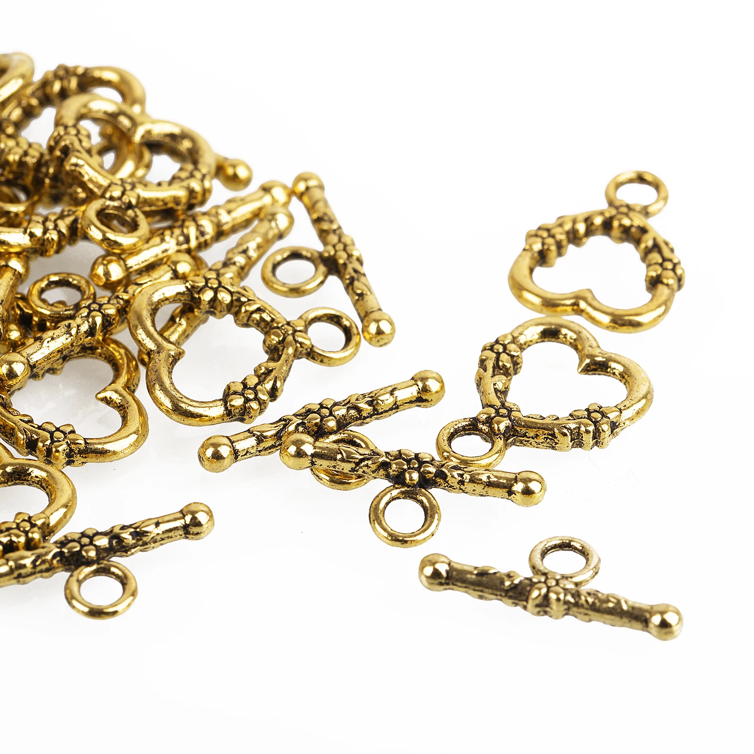 WHOLESALE Lot of 20 silver Toggle Clasps for jewelry bracelet necklace making