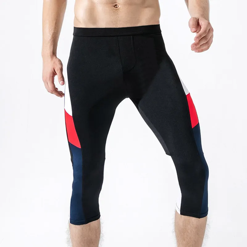 Fitness Running Tights Leggings Men 3/4 