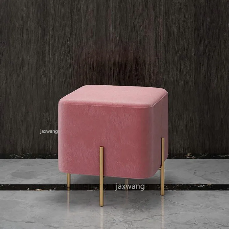Настраиваемый торцевой стул для спальни, стул для гостиной, скамейка для смены обуви, магазин одежды, гардеробная скамейка, длинный стул, скамейка, стул - Цвет: Type A pink