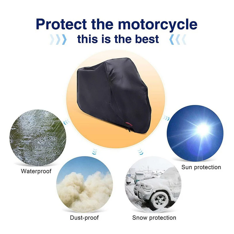 Водонепроницаемый чехол для мотоцикла защита от солнца защита от пыли 210D ткань Оксфорд защитный чехол C44