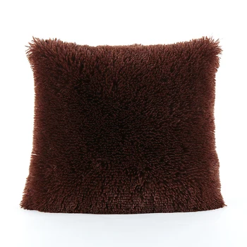 

Soft Square Plush Pilllowcase Fluffy Sofa Pillow Case Cover Home Pillow Protection Covers Decoration